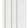 R.R. Roman Nos. white Dry Transfer Decals Woodland Scenics view 2