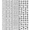 Woodland Scenics R.R. Roman Nos. Black Dry Transfer Decals view 2