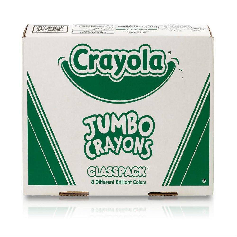 Crayola Jumbo Crayons Classpack (200ct), Large Toddler Crayons, Bulk School Supplies, Essential Preschool & Kindergarten Art Supplies for Teachers
