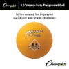 Champion Sports Heavy-Duty Rhino Playground Ball 8.5"D - Two Ply, Nylon Wound, YELLOW ONLY view 3