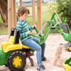 rolly toys John Deere Pedal Tractor with Working Loader and Backhoe Digger, Youth Ages 3+ view 4