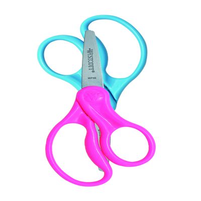 Westcott Hard Handle Kids Scissors, 5", Pointed, Assorted Colors, 2-Pack