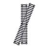 Hornby R614 OO Gauge Left Hand Diamond Crossing Track - Extra Track Pieces for Model Railway Sets, Model Train Track Pieces - Scale 1:76 view 1