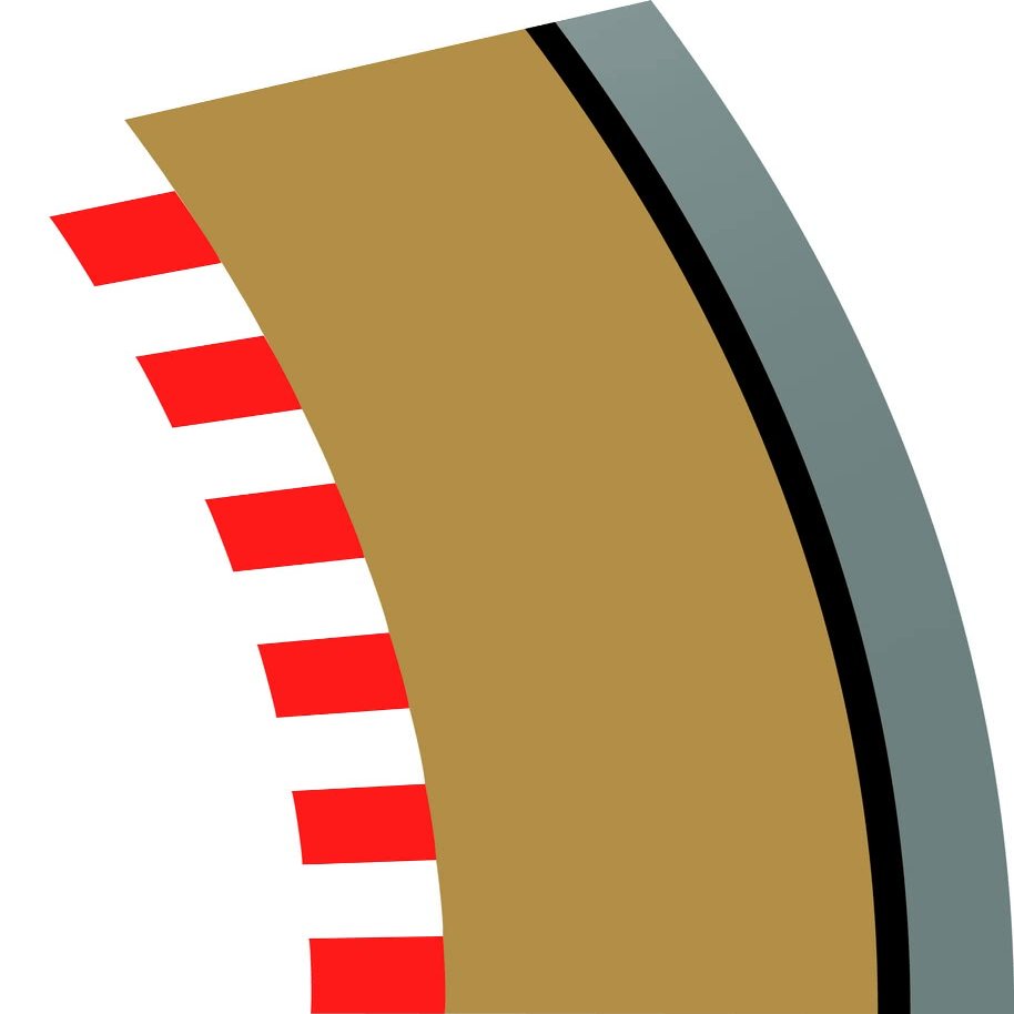 Hornby Hobbies Scalextric Radius 2 Curve Outer Border & Barrier
