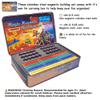 CMS MAGNETICS - (156-Piece Multi-Color Magnet Building Toy Tin Box Case Construction Sticks Set STEM Educational Learning Activity for Brain Development, Creativity, Imagination, Attention Span view 2