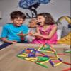 CMS MAGNETICS - (156-Piece Multi-Color Magnet Building Toy Tin Box Case Construction Sticks Set STEM Educational Learning Activity for Brain Development, Creativity, Imagination, Attention Span view 4