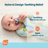 RaZbaby RaZberry Silicone Teether Pacifier  Teething Relief for Infants, Food-Grade, BPA-Free, Hands-Free Design, Natural Berrybumps Fruit Texture for Sensory Development, Freezable  Red view 2