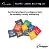 Champion Sports 5 Inch Numbered Bean Bag Set view 2