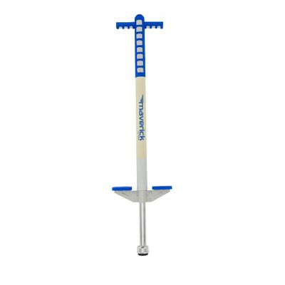 Flybar Maverick Foam Pogo Stick for Kids Age 5 and Up, 40 to 80 Pounds, Pogo Stick for Boys and Girls (Blue/White)