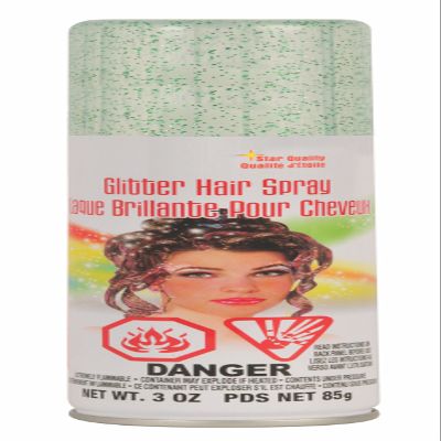 Rubies Glitter Hairspray, Green