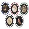 DA VINCI Masterworks Poker Chip Set with 500 Chips with Denominations, 2 Decks of Cards, 3 Dealer Buttons and 2 Cut Cards view 2