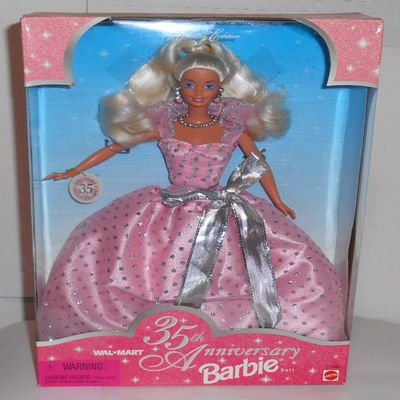 35th Anniversary Barbie Doll 1997 Walmart Special Edition
