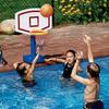 SWIMLINE Pool Basketball Hoop Poolside Standing Introductory Game For Kids & Adults Swimming Splash Hoops Games With Midsize Water Basketball, Toy For Pools, Outdoor Summer Hoops Jammin 9181 view 2