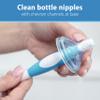 Dr. Brown's Reusable Sponge Baby Bottle Cleaning Brush with Suction Cup Stand, Scrubber and Nipple Cleaner, Assorted Color 1-Pack view 2
