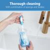 Dr. Brown's Reusable Sponge Baby Bottle Cleaning Brush with Suction Cup Stand, Scrubber and Nipple Cleaner, Assorted Color 1-Pack view 3