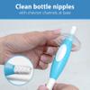 Dr. Brown's Reusable Sponge Baby Bottle Cleaning Brush with Suction Cup Stand, Scrubber and Nipple Cleaner, Assorted Color 1-Pack view 4