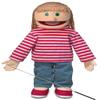 25" Emily, Peach Girl, Full Body, Ventriloquist Style Puppet view 1