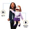 25" Sarah, Peach Mom/Teacher, Full Body, Ventriloquist Style Puppet view 2