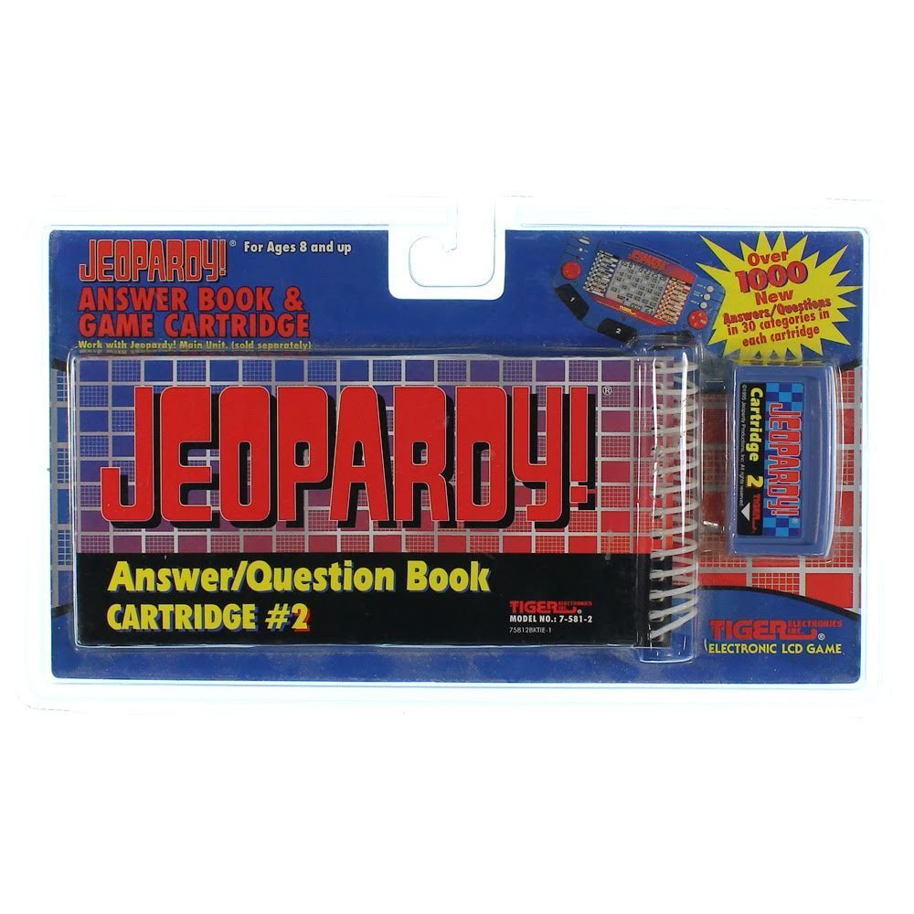 Jeopardy Answer/Question book Cartridge #2 by Tiger Electronics