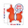 Gymnic Rody Bounce Horse Orange view 3