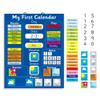 Fridge Magic Interactive Children's Magnetic Learning Calendar - Blue- Fun Educational Tool for Time, Seasons, and Weather Awareness - 40x32 cm with Easy Hang Loop view 1
