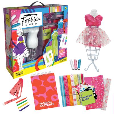 Creativity for Kids Designed by You Fashion Studio: DIY Fashion Designer Craft Kit for Girls, Dress Design Toy & Sewing Set for Kids, Gifts and Toys for Girls (Ages 9+)
