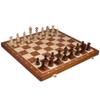 Wegiel Handmade European Professional Tournament Chess Set - Wooden 21 Inch Folding Board with Felt Base & Hand Carved Chess Pieces - Compartment Inside The Board to Store Each Piece view 1