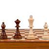 Wegiel Handmade European Professional Tournament Chess Set - Wooden 21 Inch Folding Board with Felt Base & Hand Carved Chess Pieces - Compartment Inside The Board to Store Each Piece view 2