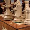 Wegiel Handmade European Professional Tournament Chess Set - Wooden 21 Inch Folding Board with Felt Base & Hand Carved Chess Pieces - Compartment Inside The Board to Store Each Piece view 3