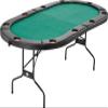 Fat Cat by GLD PRODUCTS Folding Texas Hold 'em Poker/Casino Game Table with Cushioned Rail, 10 Player view 1