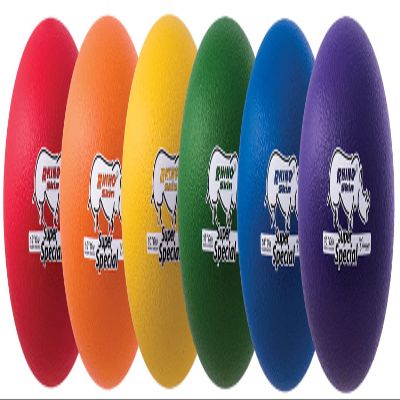 Champion Sports 10 Inch Rhino Skin Super Special Foam Ball Set of 6, Assorted