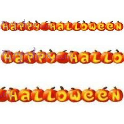2.1m Happy Halloween Pumpkins Illustrated Cutout Banner Party Decoration