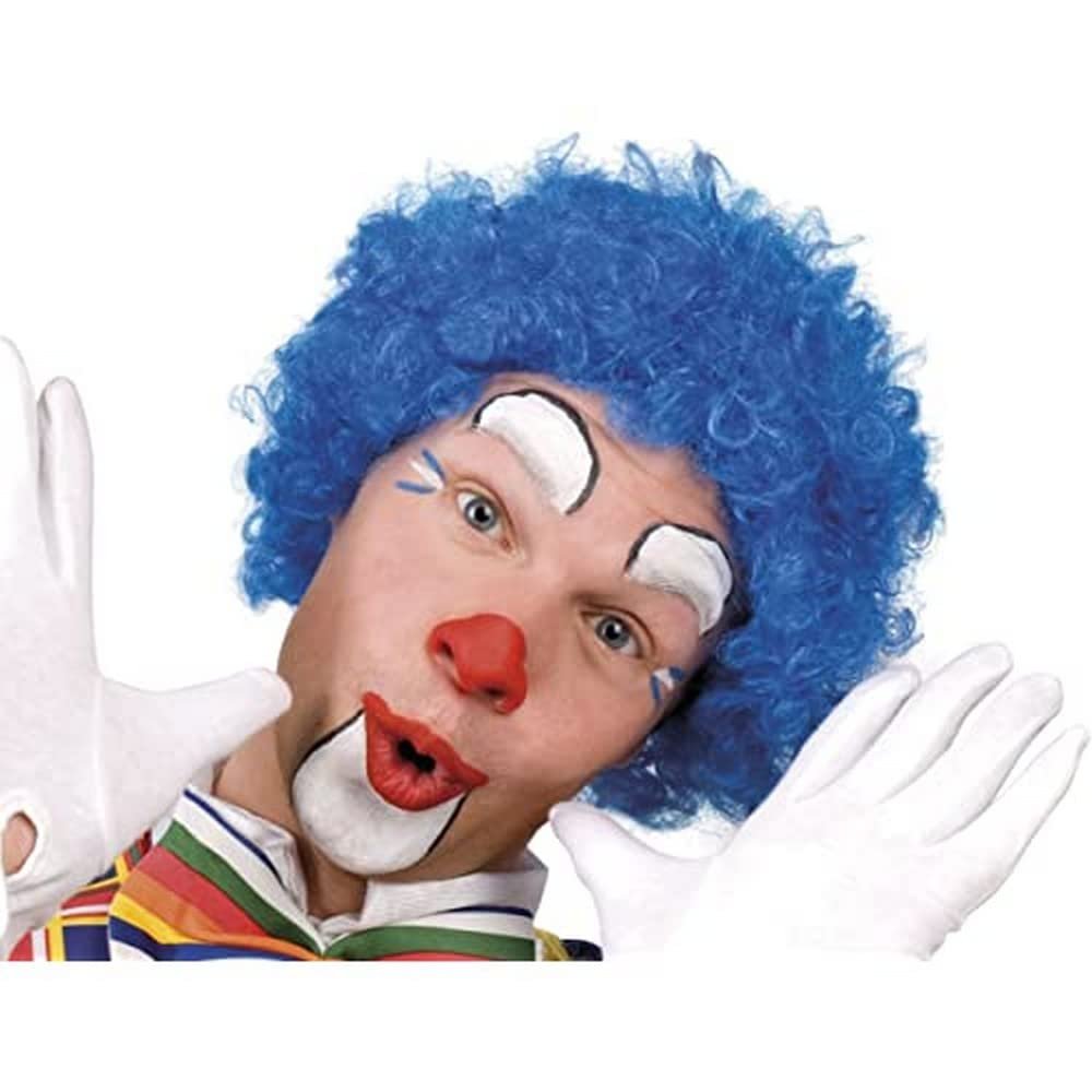 Boland 85984 Curly Clown Wig, Blue