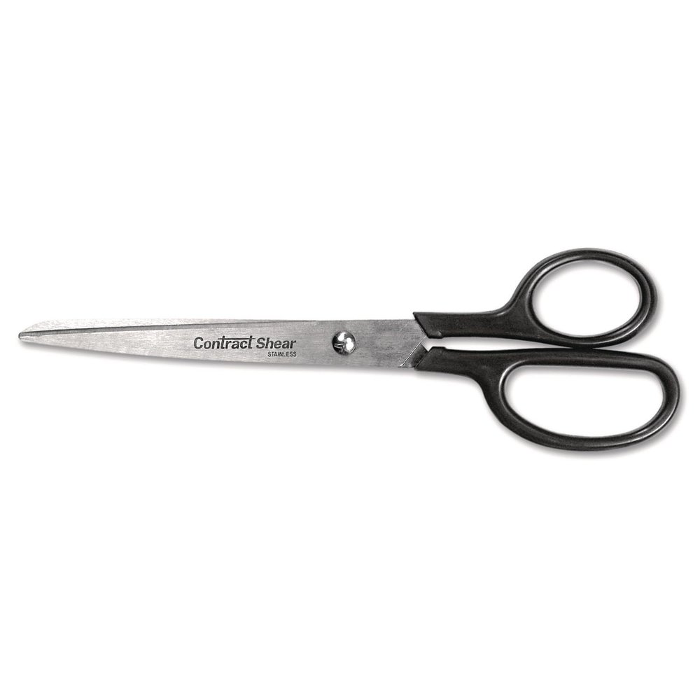 8" Straight Shears, Black