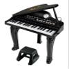 Winfun Symphonic Grand Piano Set for Kids 3+ Years 37 Keys 15 Demo Songs 8 Instruments & Rhythms Record & Playback Detachable Microphone Concert Stool Educational Music Toy view 1