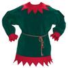 2 Pc Velvet Elf Suit Child Size 4-8 Halco #1197 Hunter Green Tunic Pants Rope Belt Professional Santa's Helper view 2