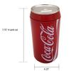 The Tin Box Company Coca Cola Can Bank with Removable Lid, Red view 4