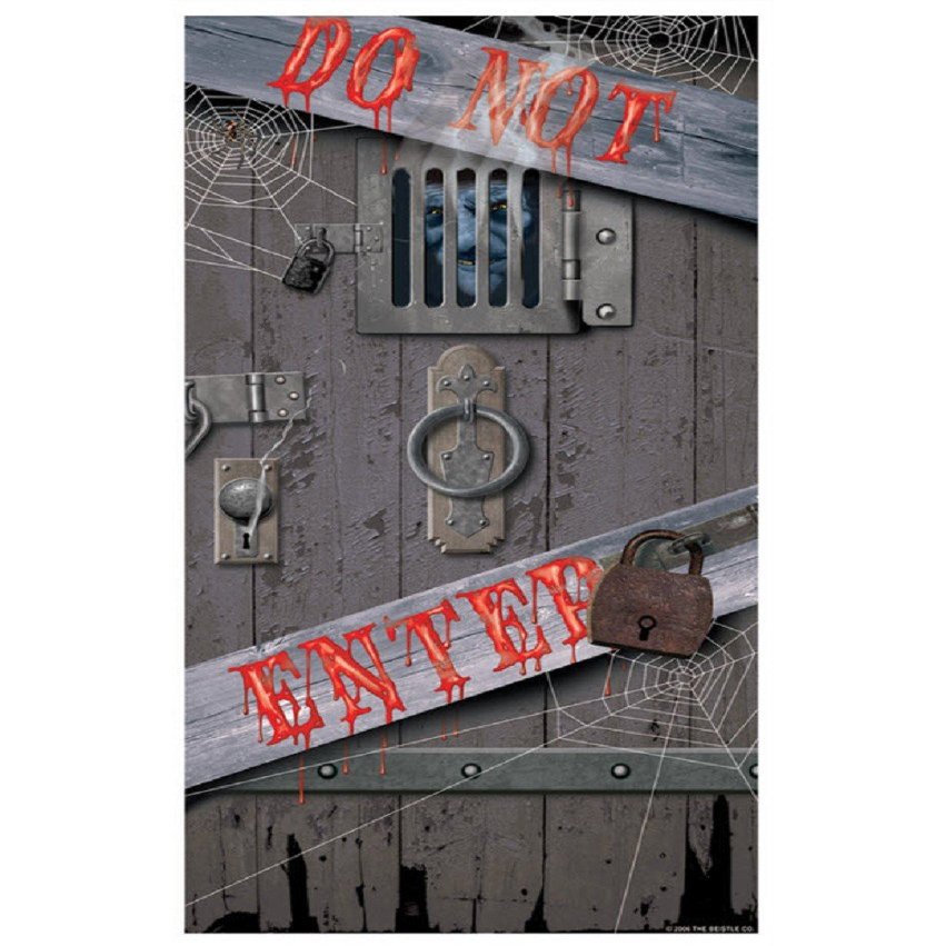 Beistle - Spooky Door Cover - 30" x 5' - Pack of 1