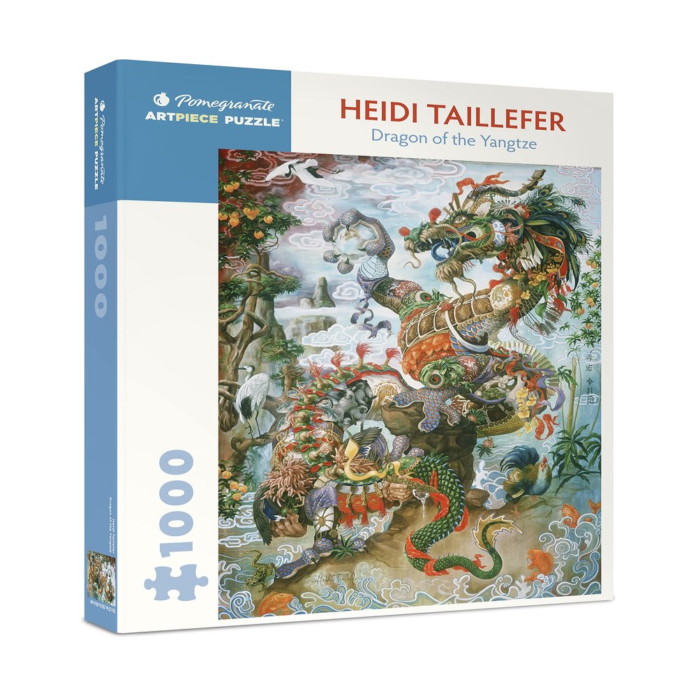 Pomegranate 1000-Piece Jigsaw Puzzle for Adults, Heidi Taillefer's Dragon of The Yangtze, Matte Finish, Snug Fit