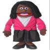 30" Barbara, Black Mom/Teacher, Professional Performance Puppet with Removable Legs, Full or Half Body view 1