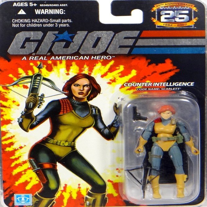G.I. Joe 25th Anniversary: Scarlett (Counter Intelligence) 3-3/4 Inch Action Figure