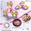 ATESSON Fidget Spinner Toy Ultra Durable Stainless Steel Bearing High Speed Precision Metal Material Hand Spinner Focus Anxiety Stress Relief Boredom Killing Time Toys Rose Gold view 3
