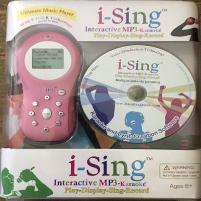 I-Sing Interactive MP3 Karaoke Player - Pink