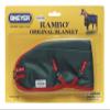 Breyer Traditional Rambo Blanket, Green/Red (1:9 Scale) view 2