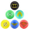AAG DC Comic Justice League Logo Balls - 6pc Set of Bright 5 inch Vinyl Balls - Inculdes Logos for Superman, Batman, Wonder Woman, The Flash, Green Lantern and Aquaman view 1