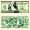 10 Classic Santa Million Dollar Bills with Bonus Thanks a Million Gift Card Set view 1