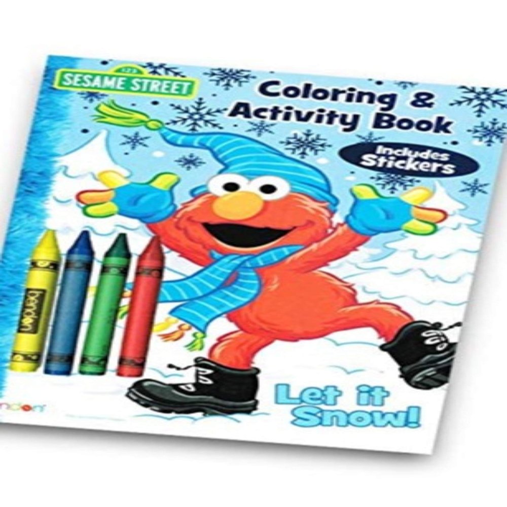 Bendon Sesame Street Coloring and Activity Book Let it Snow with Stickers