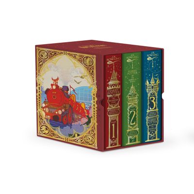 Bloomsbury Harry Potter 1-3 Box Set MinaLima Edition.
