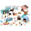 CP Toys Kids 51-Piece Dog Academy Playset with Plastic Toy Dog Figurines, Pretend Play Animal Toys with Dogs, Puppies, and Accessories for Kids Ages 3+, Multicolor view 1