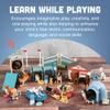 CP Toys Kids 51-Piece Dog Academy Playset with Plastic Toy Dog Figurines, Pretend Play Animal Toys with Dogs, Puppies, and Accessories for Kids Ages 3+, Multicolor view 4